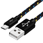 OLAF Nylon Braided Micro USB Charger Cable For Samsung HTC LG Huawei Xiaomi