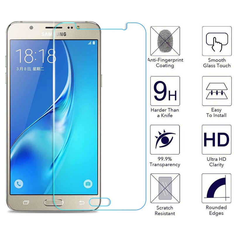 Protective Glass on the For Samsung Galaxy J3 J5 J7 A3 A5 A7 A6 A8