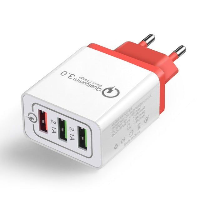 Quick Charge 3.0 USB Charger for IPhone & Samsung & Xiaomi