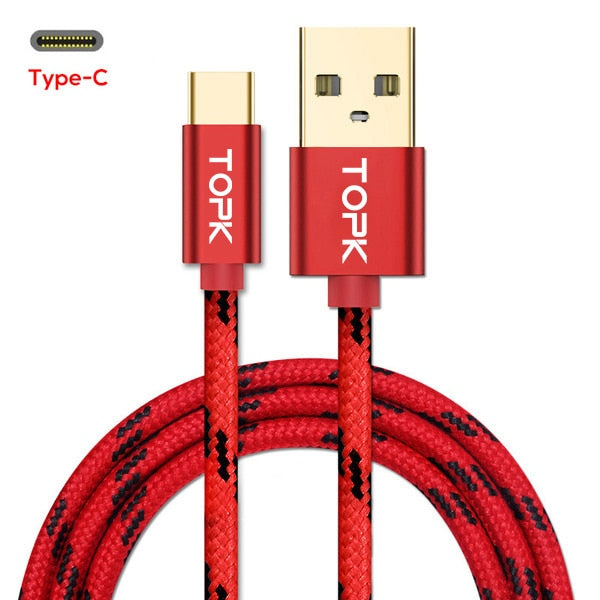 TOPK USB Type C Cable for Xiaomi Samsung
