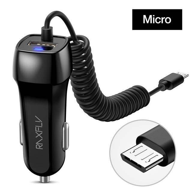 USB Car Charger For IPhone & Samsung