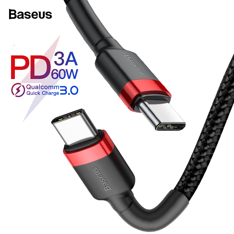 Baseus USB Type C Cable To USB C Cable For Samsung  Xiaomi