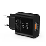 18W Quick Charge 3.0 Fast Mobile Phone Charger for IPhone & Samsung & Xiaomi & Huawei