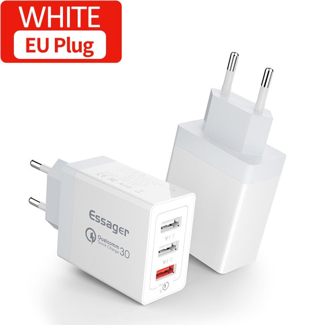 Essager 30W Quick Charge 3.0 Multi USB Charger for IPhone & Samsung