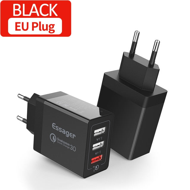 Essager 30W Quick Charge 3.0 Multi USB Charger for IPhone & Samsung