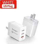 Essager 30W Quick Charge 3.0 Multi USB Charger for IPhone & Samsung