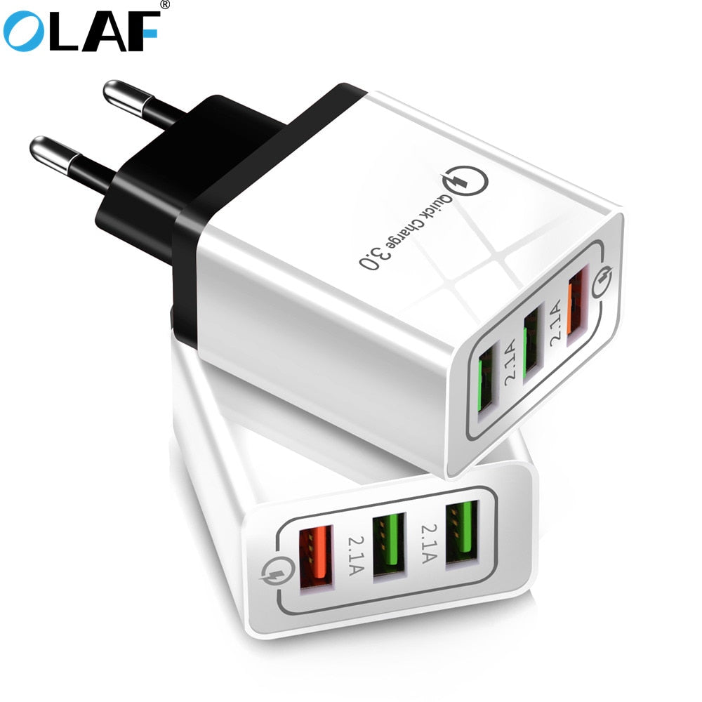 Olaf USB Charger quick charge 3.0 for IPhone & Samsung & Xiaomi & Huawei