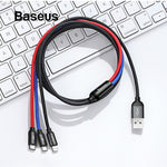 Baseus 3 in 1 USB Cable for Mobile Phone