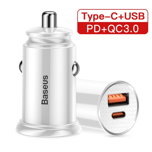 Baseus 30W Quick Charge 4.0 3.0 USB Car Charger For Samsung Huawei