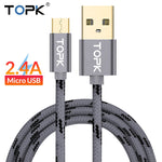 TOPK Micro USB Charging Cable For Samsung Huawei Xiaomi LG