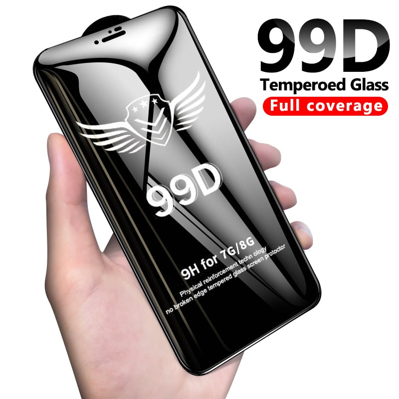 99D protective glass for iPhone 6 6S 7 8 plus X XR XS Max