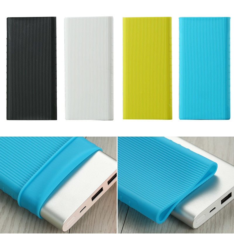 Anti-slip Silicone Protector Case Sleeve For Xiaomi power bank 2 10000 mAh